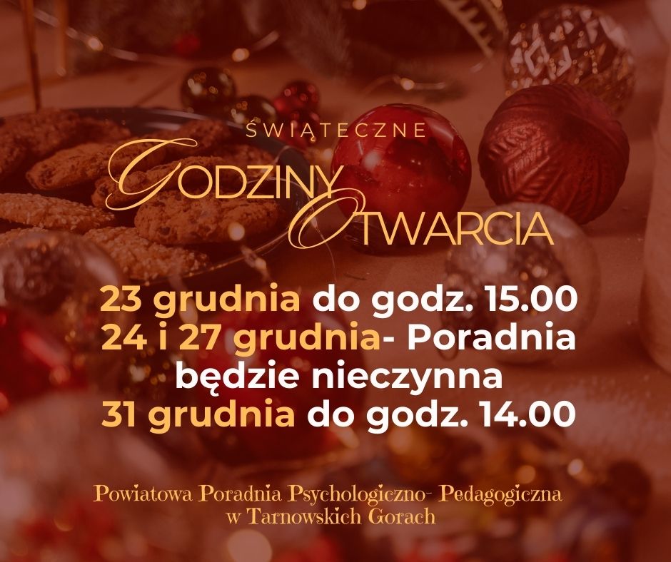 Świąteczne godziny otwarcia