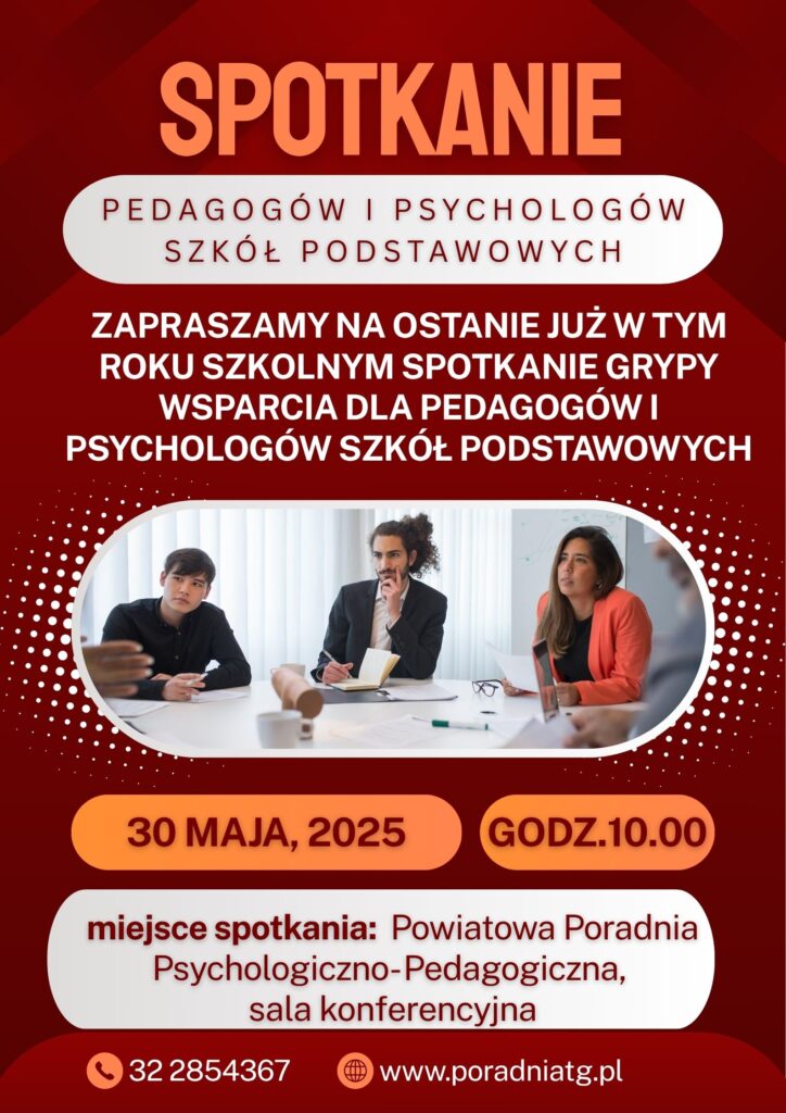 Ostatnie w tym roku spotkanie grupy wsparcia - zapraszamy.